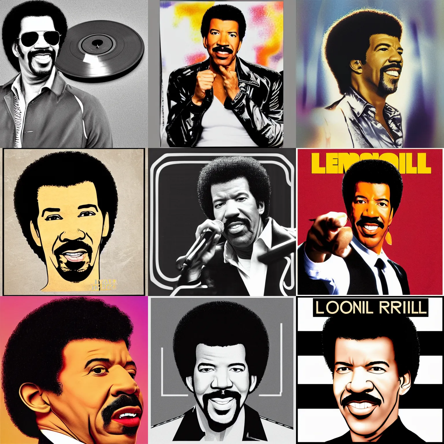 Prompt: lionel richie as a vinyl