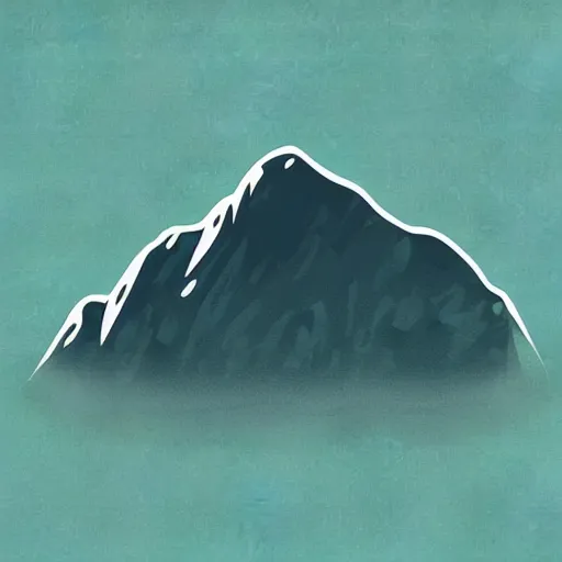 Prompt: “ aerial view of mountains, peaks sticking out from the fog, sun in the sky, vector art ”