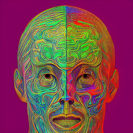 Prompt: the head of a sophisticated man partially made of rainbows, an ultrafine detailed illustration by james jean, final fantasy, intricate linework, bright colors, behance contest winner, vanitas, angular, altermodern, unreal engine 5 highly rendered, global illumination, radiant light, detailed and intricate environment