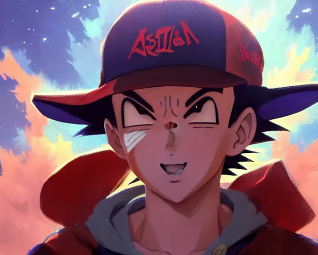 Prompt: highly detailed portrait of ash ketchum, in dragon ball z, stephen bliss, unreal engine, fantasy art by greg rutkowski, loish, rhads, ferdinand knab, makoto shinkai and lois van baarle, ilya kuvshinov, rossdraws, tom bagshaw, global illumination, radiant light, detailed and intricate environment