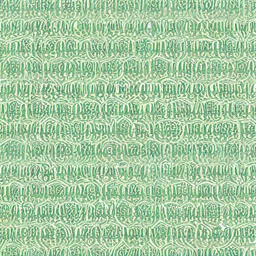 Image similar to symmetry, repeating pattern mint green wall paper. art nouveau