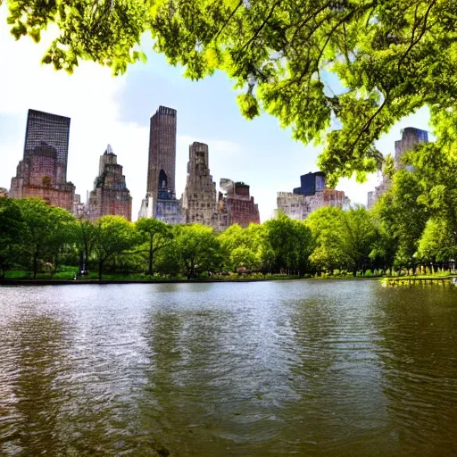 Prompt: Central Park New York, google maps