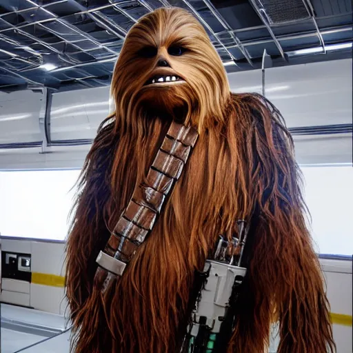 Prompt: chewbacca windtunnel test