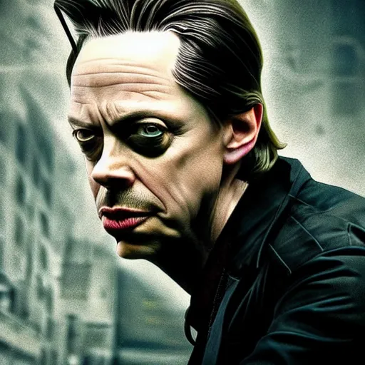 Prompt: hyperrealistic mixed media image of Steve Buscemi as Neo in the Matrix, stunning 3d render inspired art by István Sándorfi and Greg Rutkowski, perfect facial symmetry, realistic, highly detailed attributes and atmosphere, dim volumetric cinematic lighting, 8k octane extremely hyper-detailed render, post-processing, masterpiece,