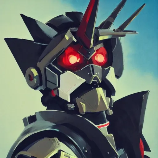 Prompt: ashley wood portrait painting of gurren lagann, as overwatch character, medium shot, asymmetrical, profile picture, organic painting, dramatic lighting, matte painting, bold shapes, hard edges, 6 0 s french movie poster, french impressionism, palette knife and brush strokes, dutch angle, trending on artstation, by huang guangjian and gil elvgren and sachin teng