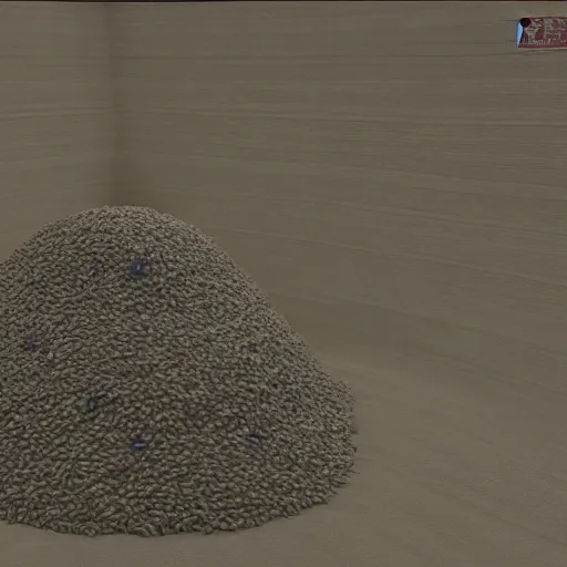 Image similar to Piles of rice scattered, real engine render