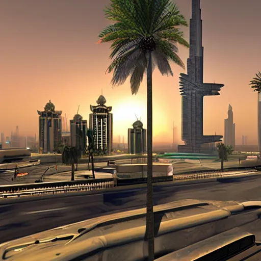 Image similar to gta : dubai, artgem