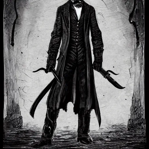 Image similar to hunter abe lincoln in bloodborne