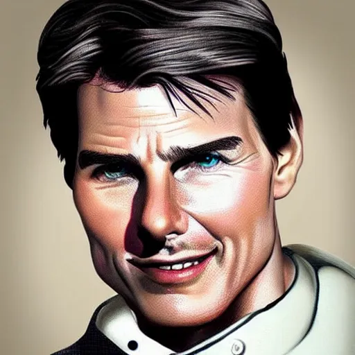 Prompt: tom cruise as mario!!!!!!!! hyper realistic