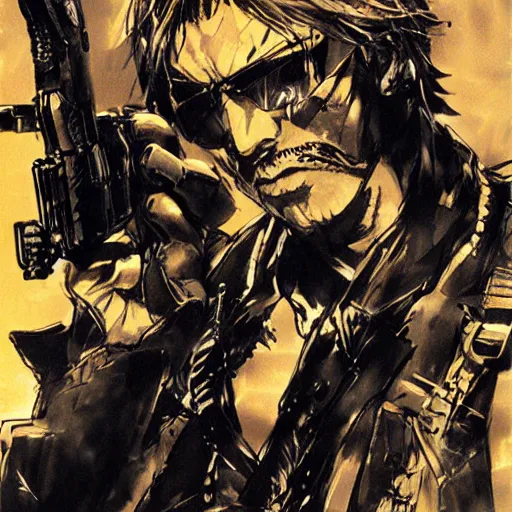 Image similar to soild snake by yoji shinkawa