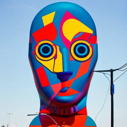 Prompt: modern sculpture pinael gland visionary art color and shapes by tristan eaton and james jean