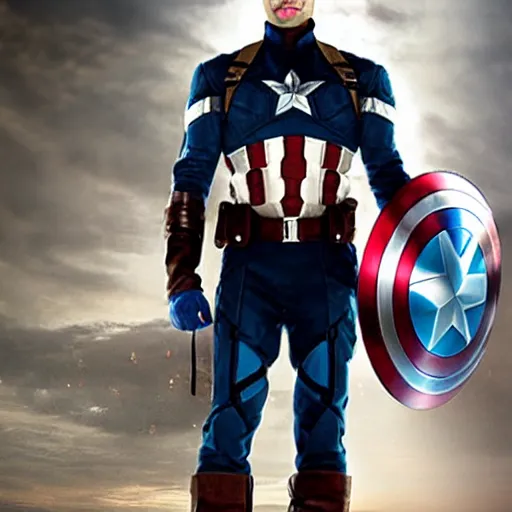 Image similar to Antony Starr as Captain America