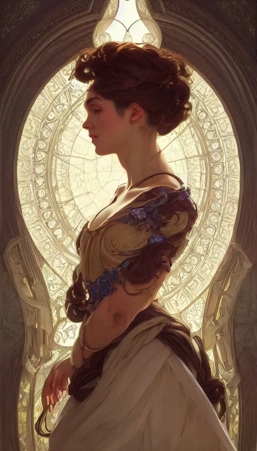 Image similar to perfectly-centered-Portrait of a most beautiful woman it the world, intricate, highly detailed, digital painting, artstation, concept art, smooth, sharp focus, illustration, Unreal Engine 5, 8K, art by artgerm and greg rutkowski and alphonse mucha