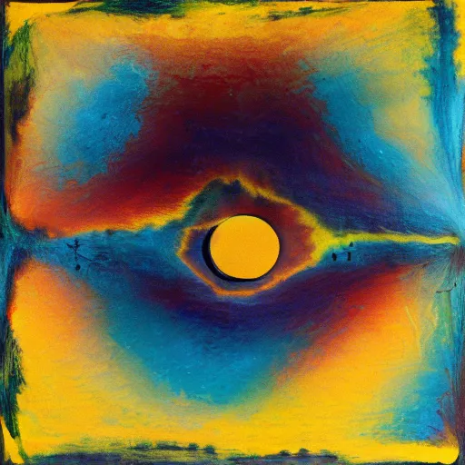 Prompt: you run to catch up with the sun but it’s sinking, abstract art, award winning