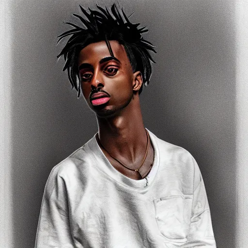 Prompt: playboi carti pencil drawing digital art 4 k the detailed super realistic