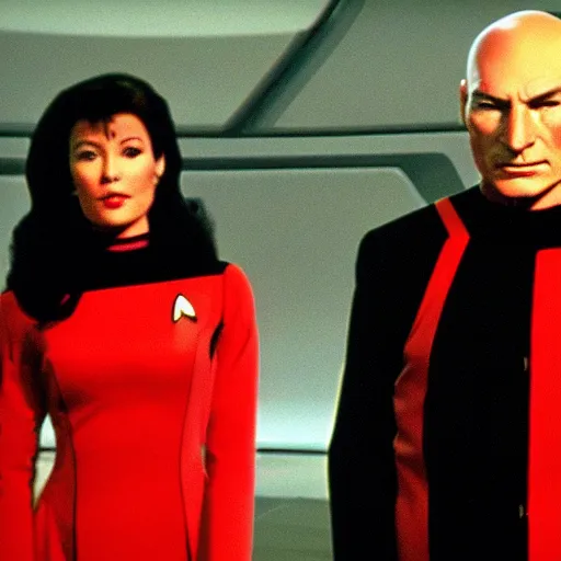 Prompt: captain picard's favorite holodeck simulation program, star trek : the next generation