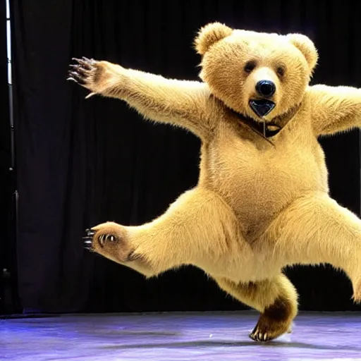 Image similar to bear dancing eurodance