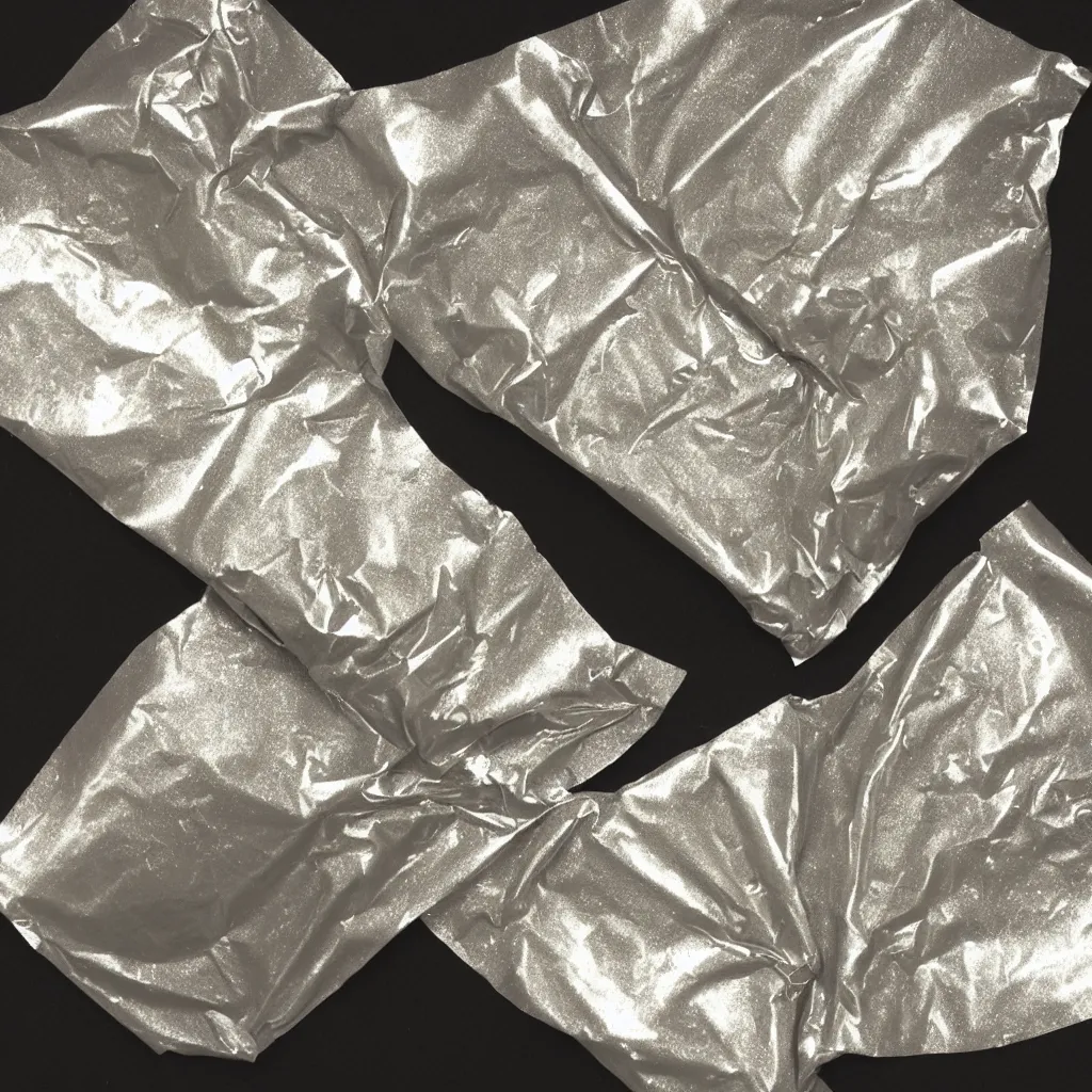 Image similar to a metallic condom wrapper