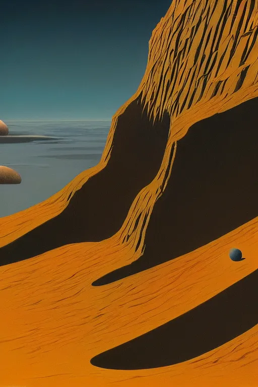 Prompt: terraform proxima b planet Edward Hopper and James Gilleard, Zdzislaw Beksisnski, higly detailed