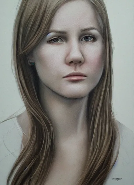 Prompt: Erin Moriarty hyper realistic 3D art style by Ian Spriggs