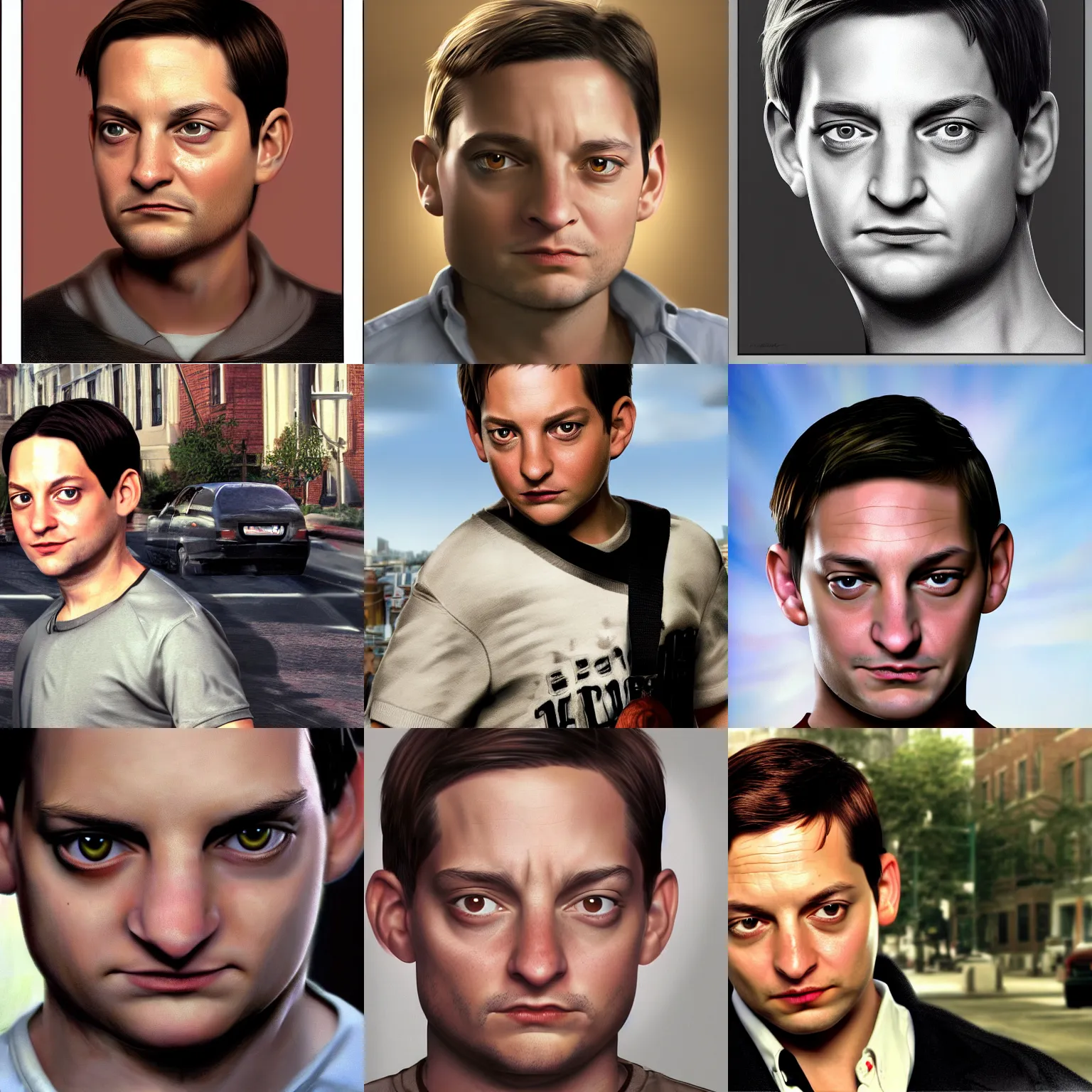 Prompt: photorealistic 8k 2007 bully Tobey Maguire