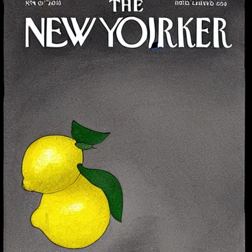 Prompt: new yorker cartoon of a lemon