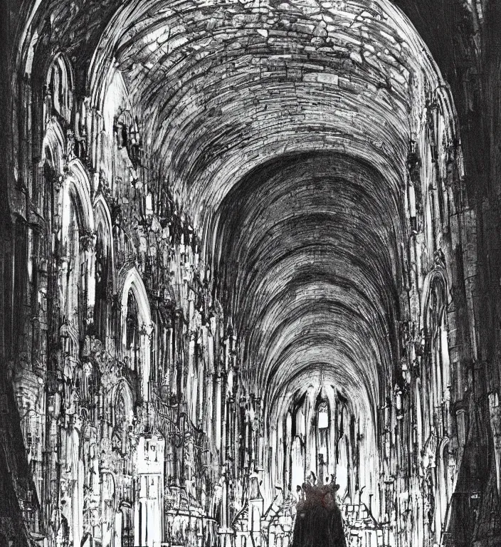 Image similar to underground cathedral by katsuhiro otomo