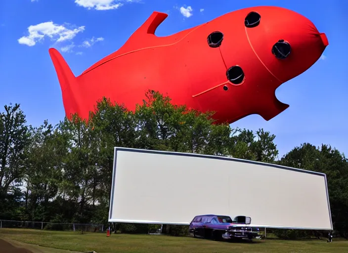 Image similar to Space ship space ship space ship, lazertag, drive in movie theater