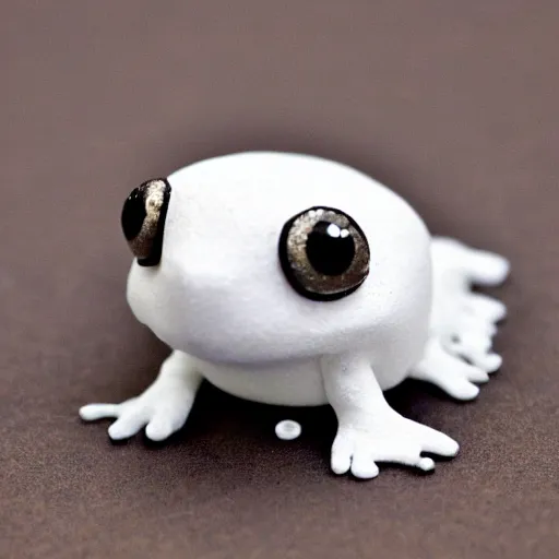 Prompt: a marshmallow frog