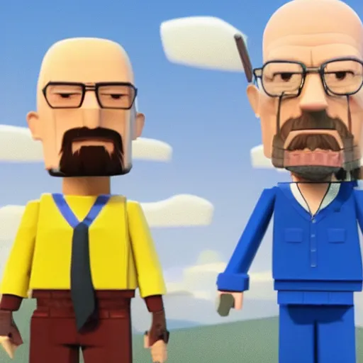 Image similar to walter white in roblox by greg rutkowski