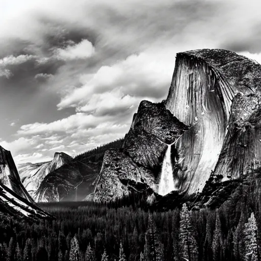 Image similar to yosemite national park award winning photography by ansel adams