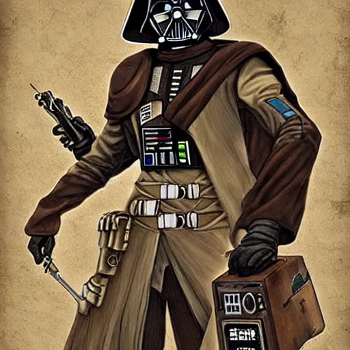 Image similar to star wars, steampunk.