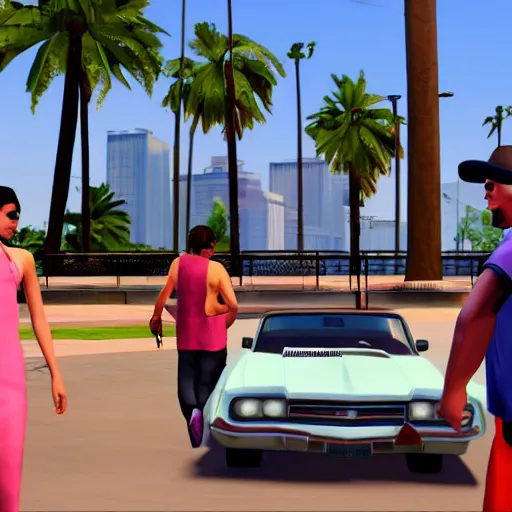 Image similar to grand theft auto 6 vice city gameplay