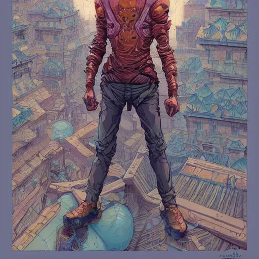 Prompt: cell shaded cartoon, a normal skinny guy dressed up as an elaborate fantasy king concept art by josan gonzales and wlop, laurie greasley, jordan grimmer, beksinski and james jean, highly detailed, sharp focus, trending on artstation, hq, deviantart, art by artgem