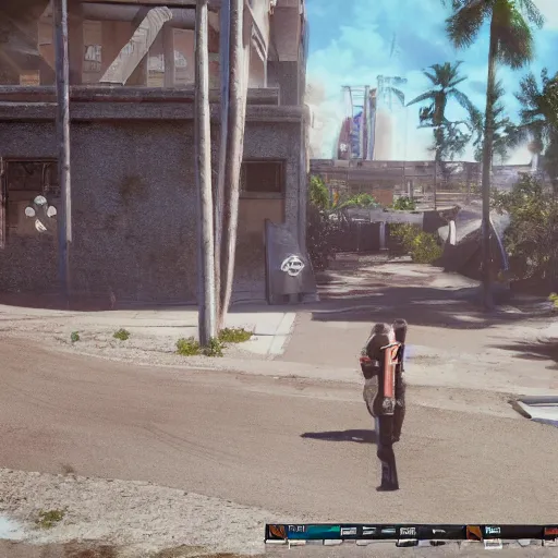 Image similar to Escape from Tarkov in Hawaii, in-game screenshot