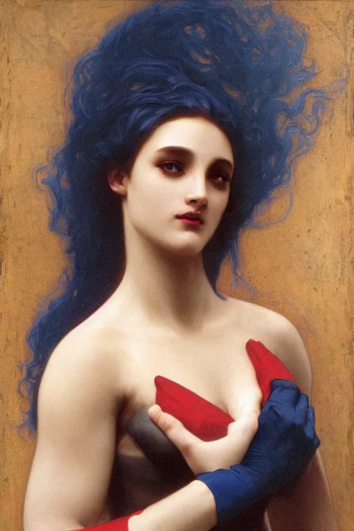 Prompt: Mystique from the X-Men by William Adolphe Bouguereau