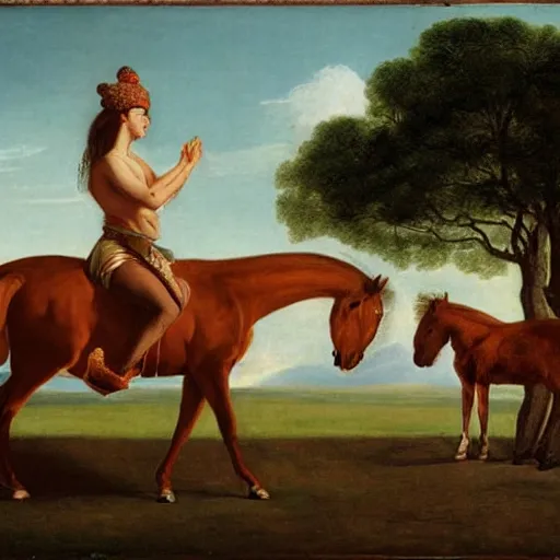 Image similar to offerings for the horse goddess by george stubbs