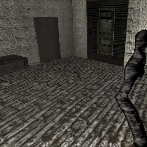Ao Oni in Fallout 3, gameplay, screenshot, Stable Diffusion