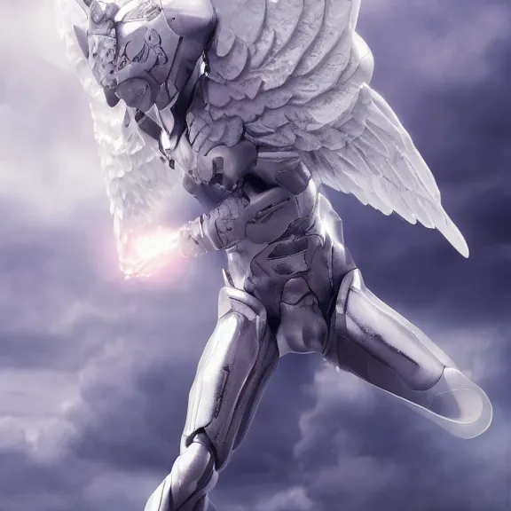 Prompt: cinematic full body shot of a male angel flying over hell, white metallic armor, elegant pose, flying, detailed arms, detailed white armor, two arms, two legs, detailed fanart, macro art, realistic digital art, DeviantArt, artstation, 3D realistic, 8k HD, octane render