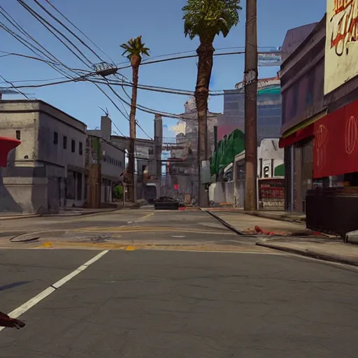 Image similar to skid row, gta, unreal engine