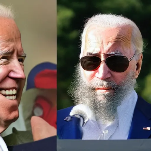 Image similar to Joe Biden Dressed as Fidel Castro