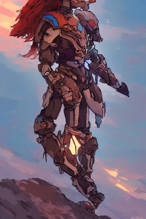 Image similar to combination suit armor aloy horizon forbidden west horizon zero dawn robot ninja mask helmet backpack tribal, art gta 5 comics, official fanart behance hd artstation by jesper ejsing, by rhads, makoto shinkai and lois van baarle, ilya kuvshinov, ossdraws radiating a glowing aura cgi rtx 2 0 2 2