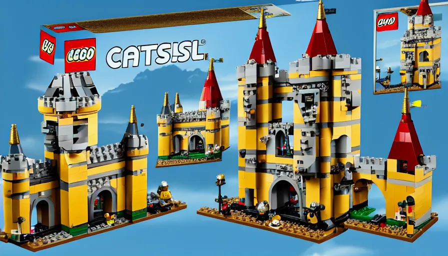 Image similar to lego castle, 8K