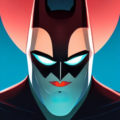 Image similar to face icon stylized minimalist batman : the animated series, loftis, cory behance hd by jesper ejsing, by rhads, makoto shinkai and lois van baarle, ilya kuvshinov, rossdraws global illumination