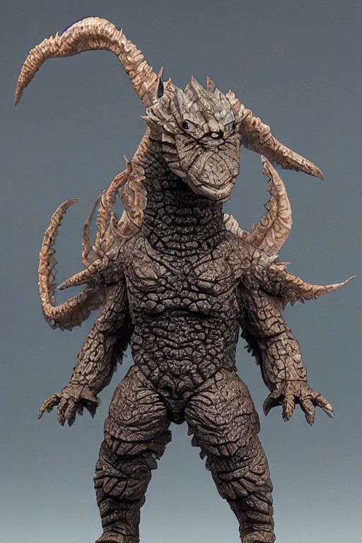 Image similar to kaiju action figure portrait by jason edminton