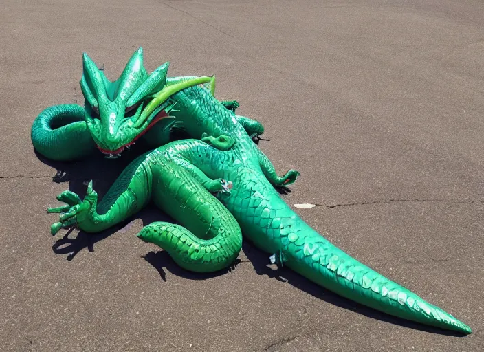 Image similar to Deflated dragon, flattened dragon, punctured dragon