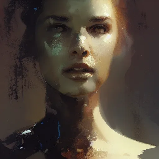 Image similar to portrait of a beautiful woman by sparth, ruan jia, craig mullins