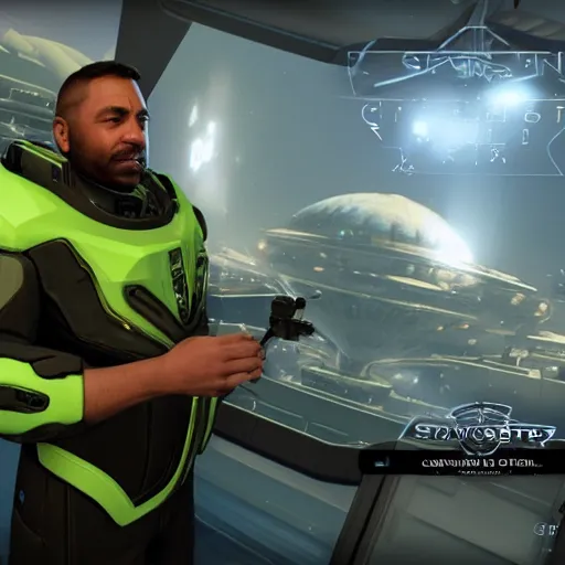 Prompt: Chris Roberts smoking weed in Star Citizen