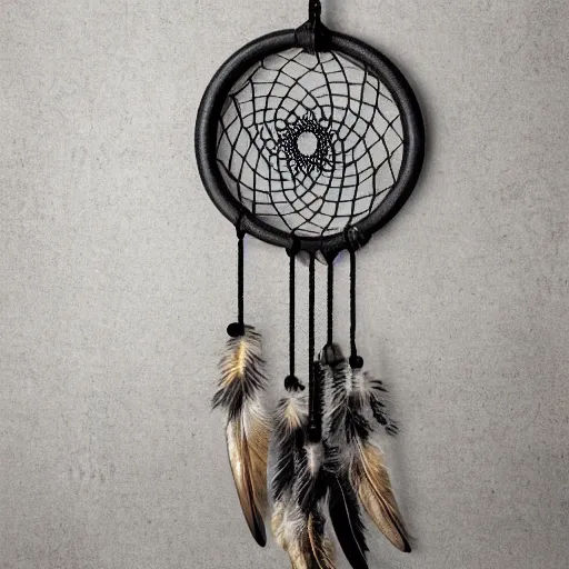 Image similar to photo of an industrial dream catcher