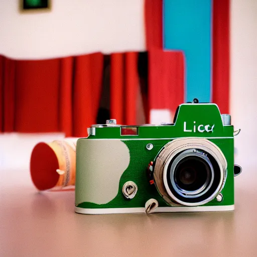 Image similar to a bright color photography of an ethnographic object in a white room, leica m 6, high resolution